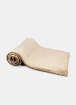 Coperta peluche letto singolo con bordo