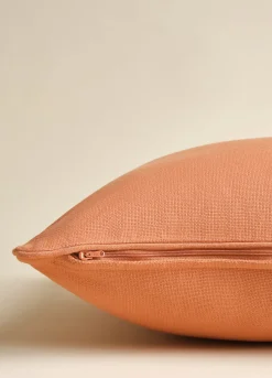 Copricuscino in puro cotone tinta unita