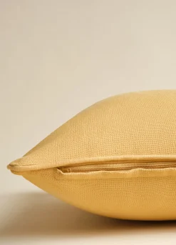 Copricuscino in puro cotone tinta unita