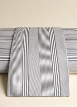 Copripiumino singolo in cotone a righe irregolari
