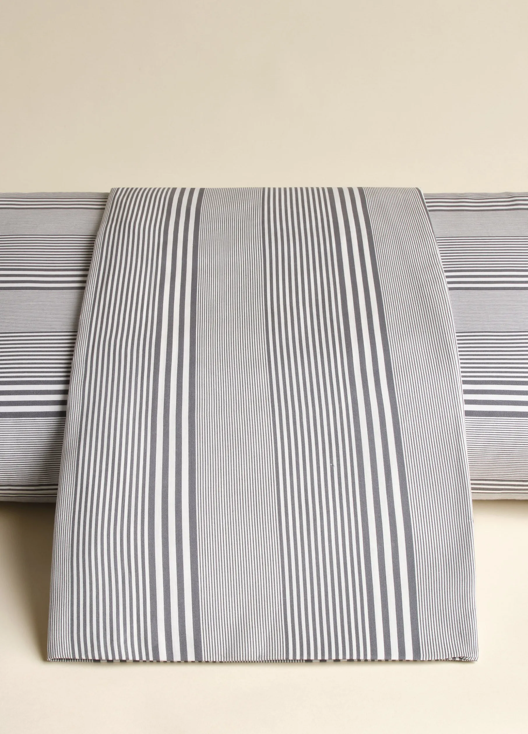 Copripiumino singolo in cotone a righe irregolari