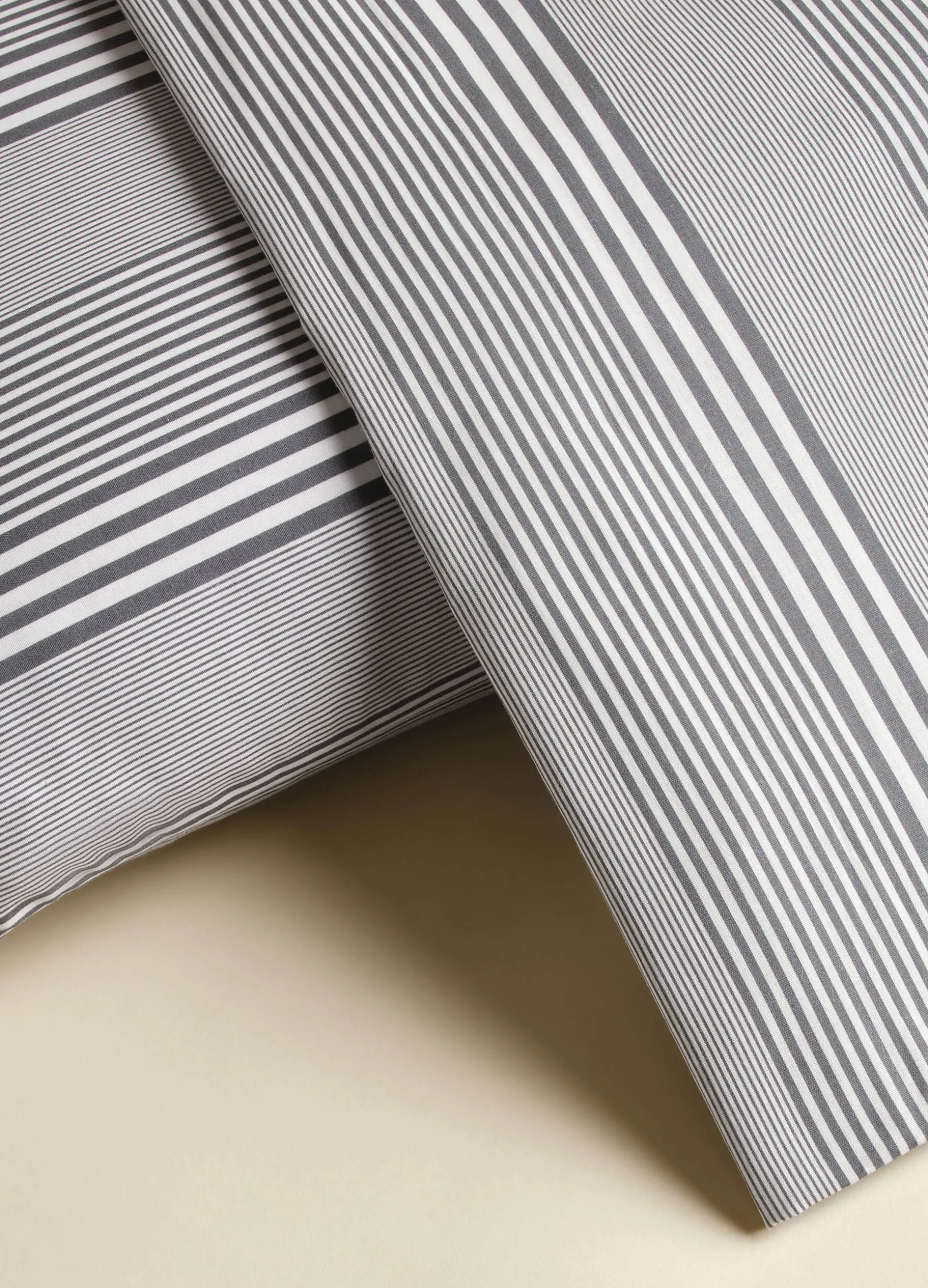 Copripiumino singolo in cotone a righe irregolari