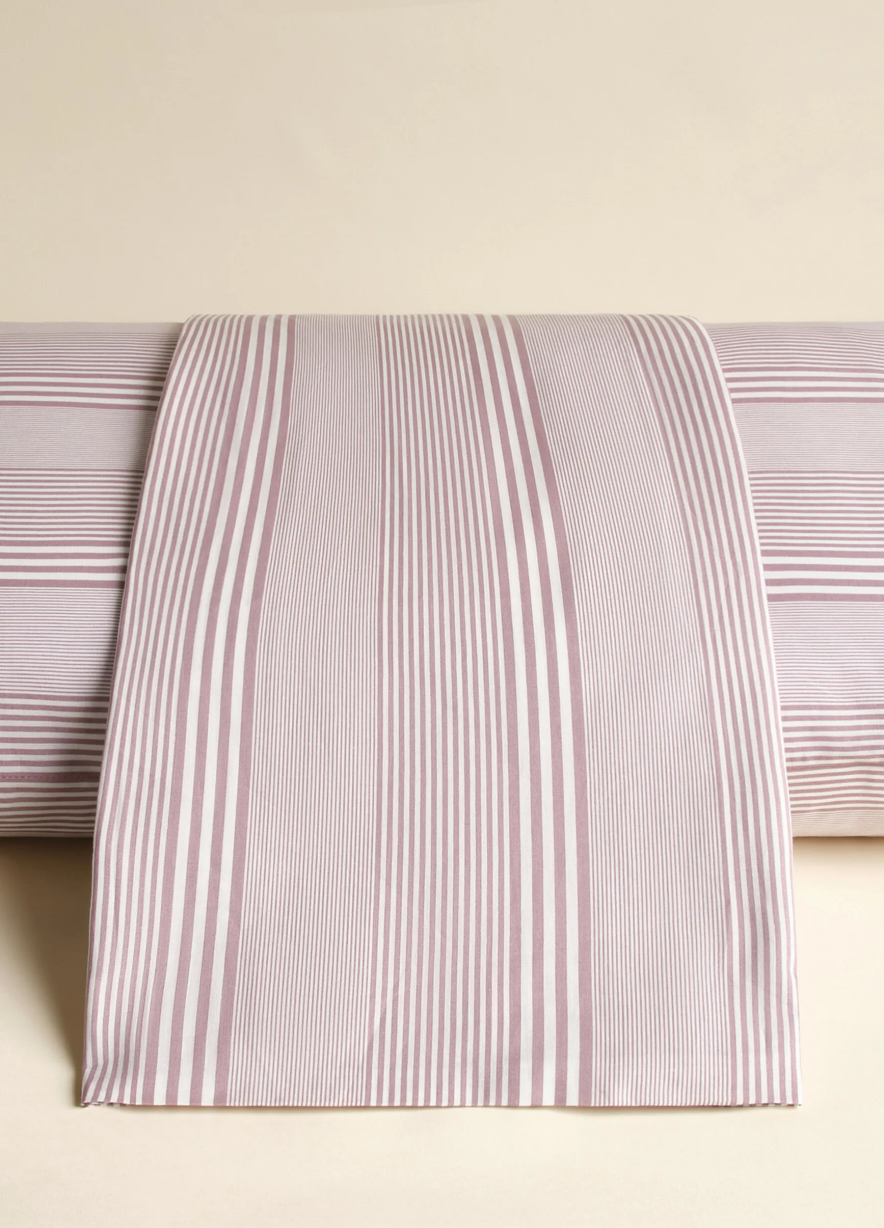 Copripiumino una piazza e mezzo in cotone a righe irregolari