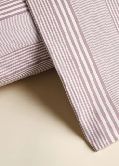 Copripiumino una piazza e mezzo in cotone a righe irregolari