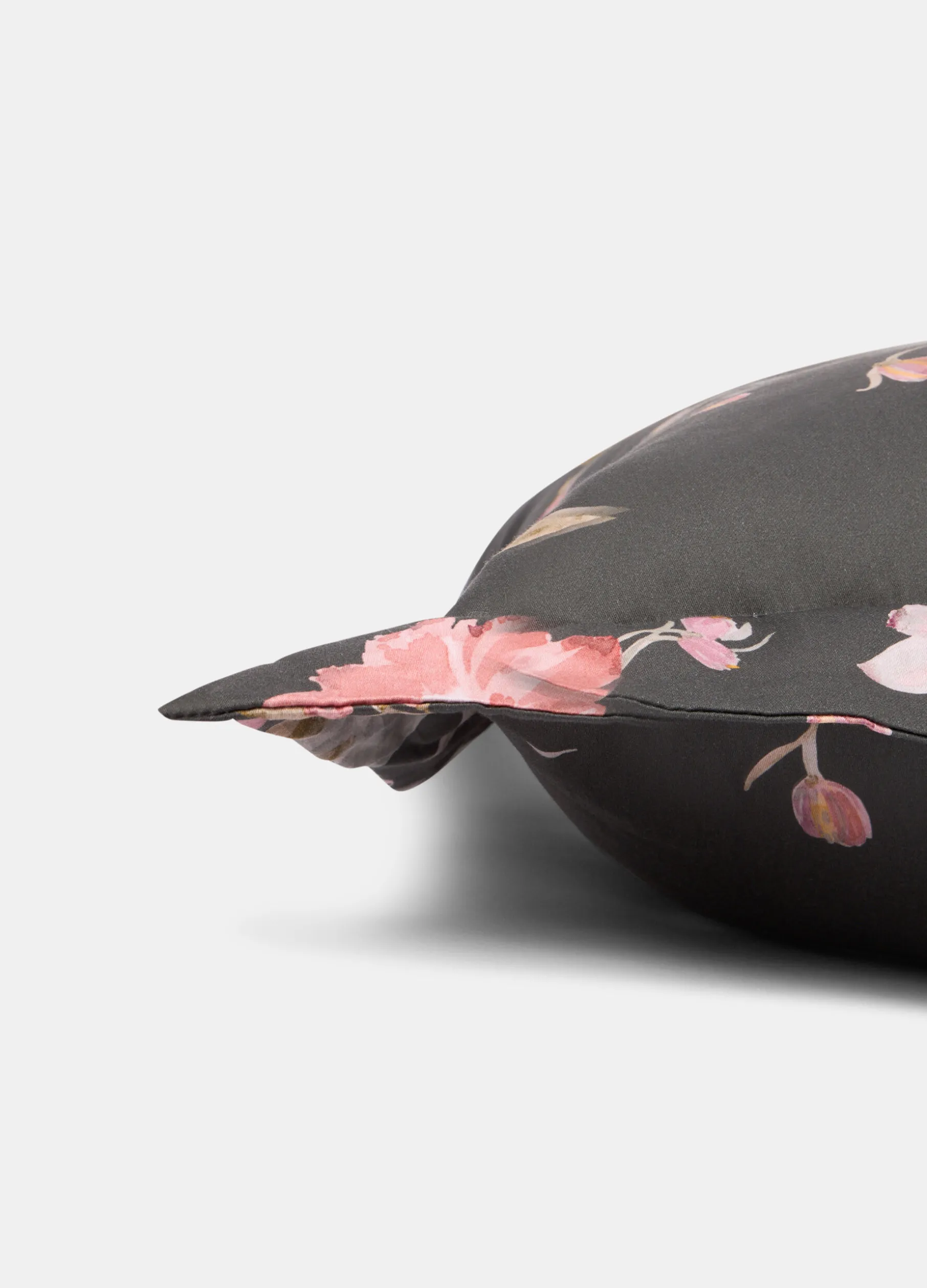 Cuscino a fiori in raso di cotone