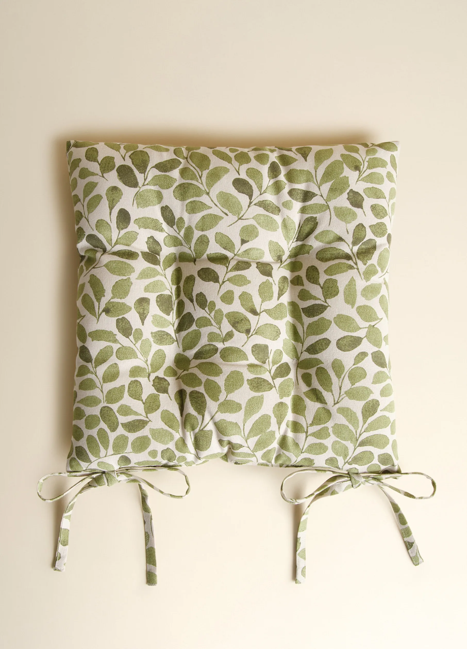 Cuscino copri sedia in cotone biologico foliage