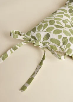 Cuscino copri sedia in cotone biologico foliage