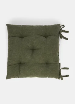 Cuscino coprisedia in cotone lavato