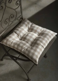 Cuscino coprisedia quadrato a quadretti