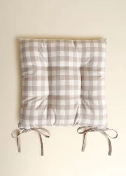 Cuscino coprisedia quadrato a quadretti