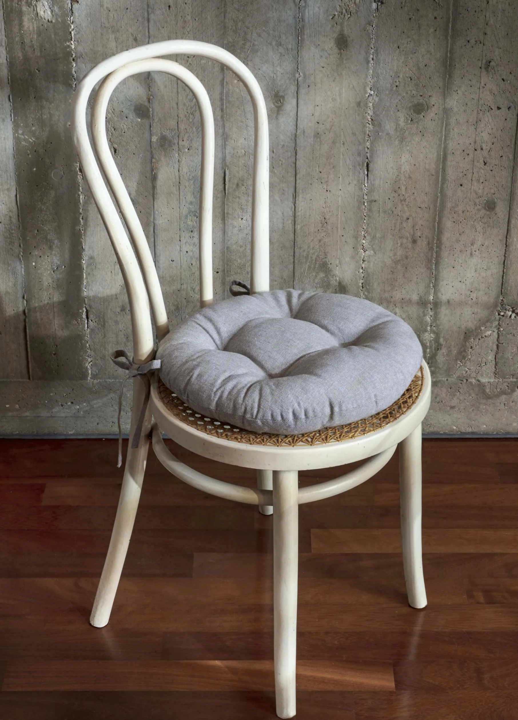 Cuscino coprisedia rotondo trapuntato