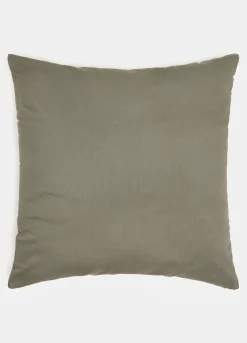 Cuscino quadrato effetto raso in tinta unita