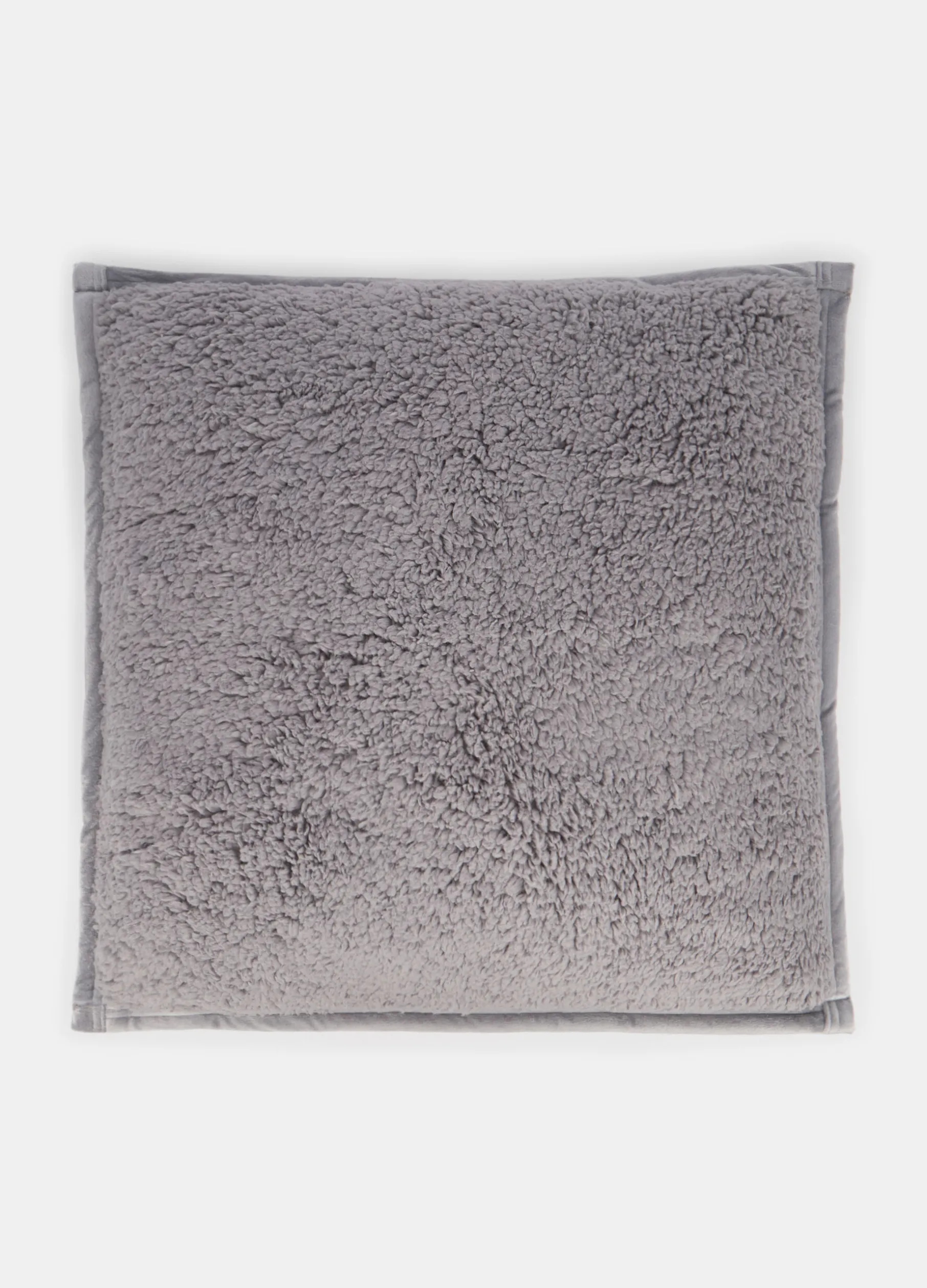 Cuscino quadrato effetto shearling