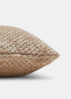 Cuscino quadrato in waffle tinta unita