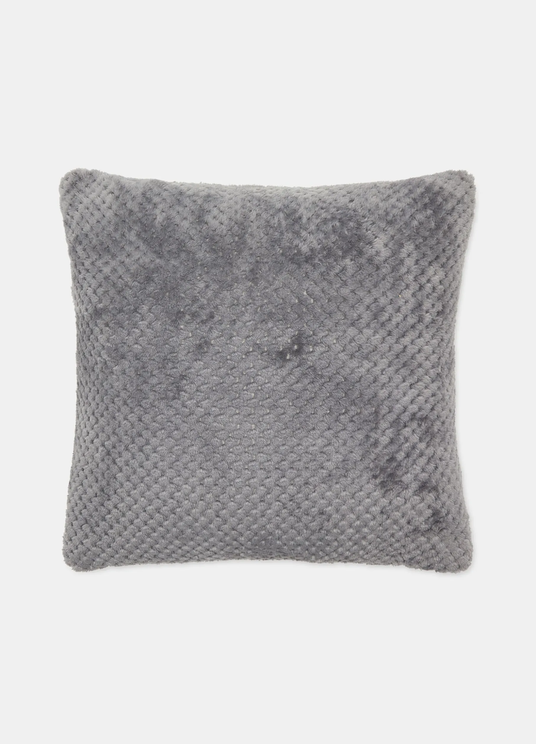 Cuscino quadrato in waffle tinta unita