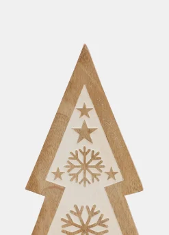 Decorazione albero grande in legno