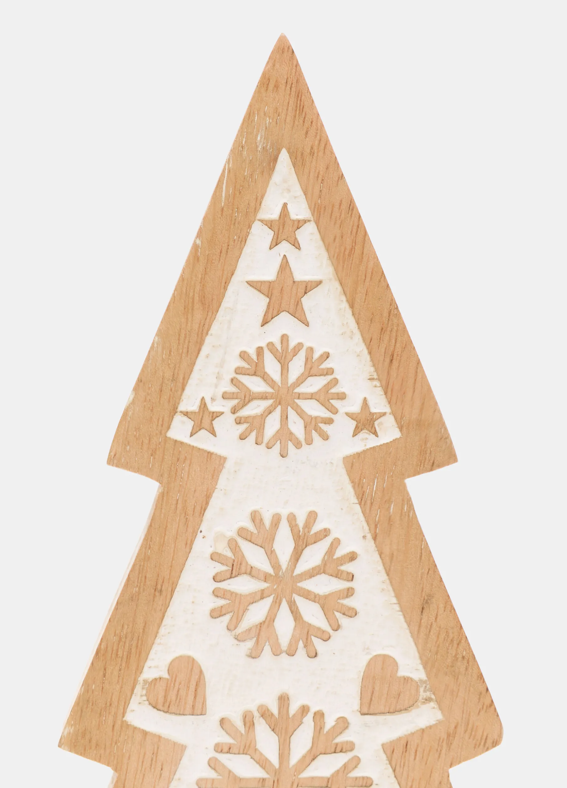 Decorazione albero in legno