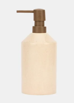 Dispenser sapone in ceramica effetto graniglia