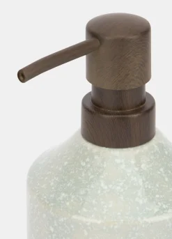 Dispenser sapone in ceramica effetto graniglia