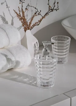 Dispenser sapone in plastica lavorata