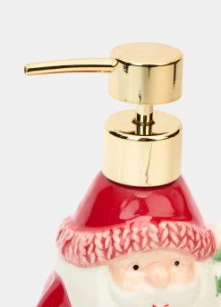 Dispenser sapone liquido in ceramica dipinta