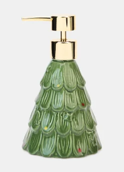 Dispenser sapone liquido in ceramica dipinta