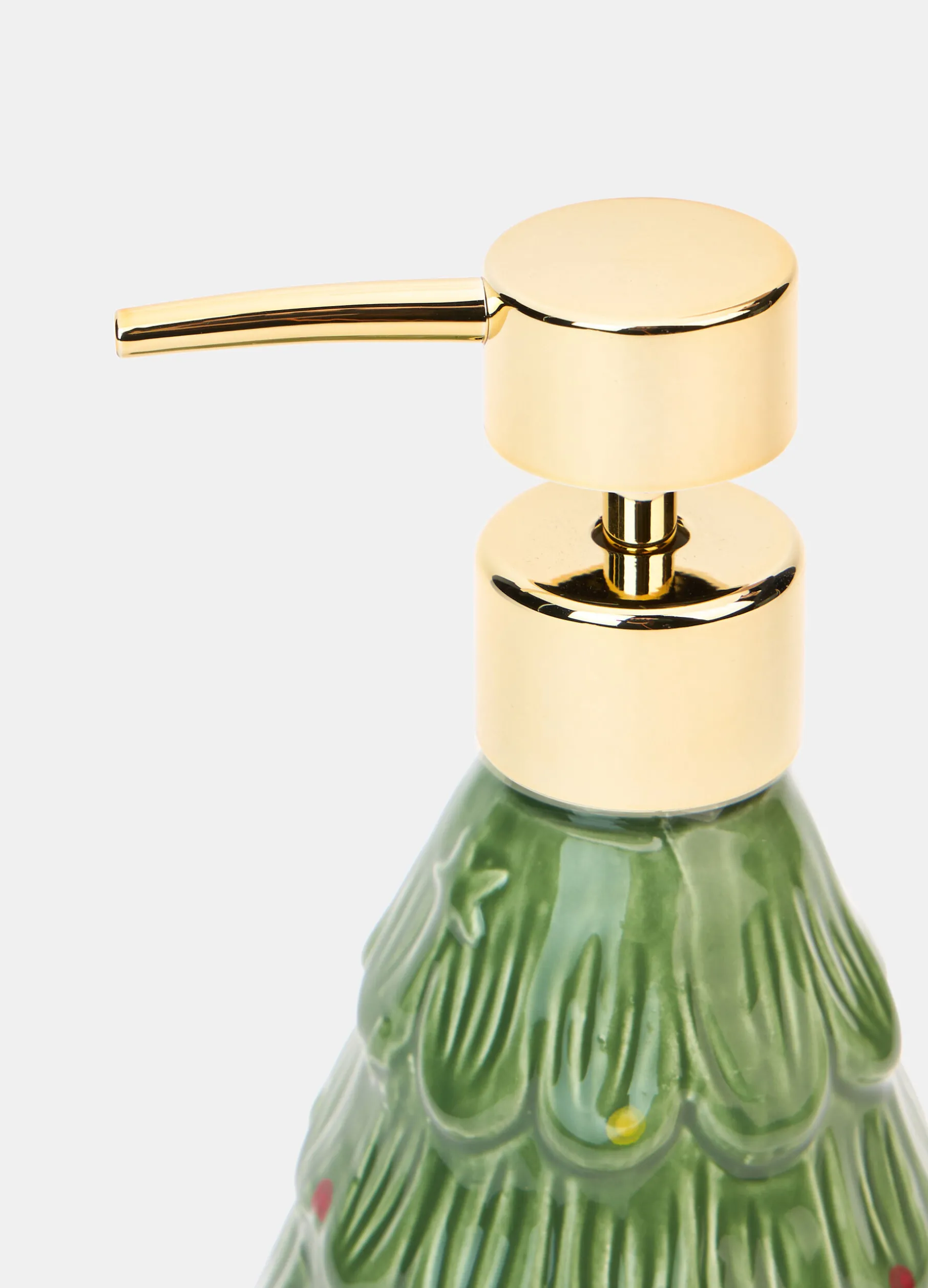 Dispenser sapone liquido in ceramica dipinta