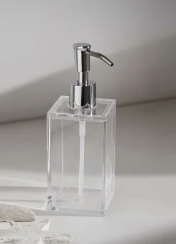 Dispenser sapone squadrato in plastica