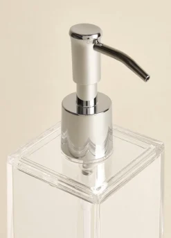 Dispenser sapone squadrato in plastica