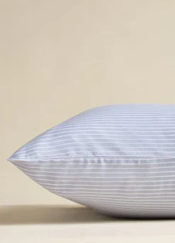 Federa in cotone a righe sottili