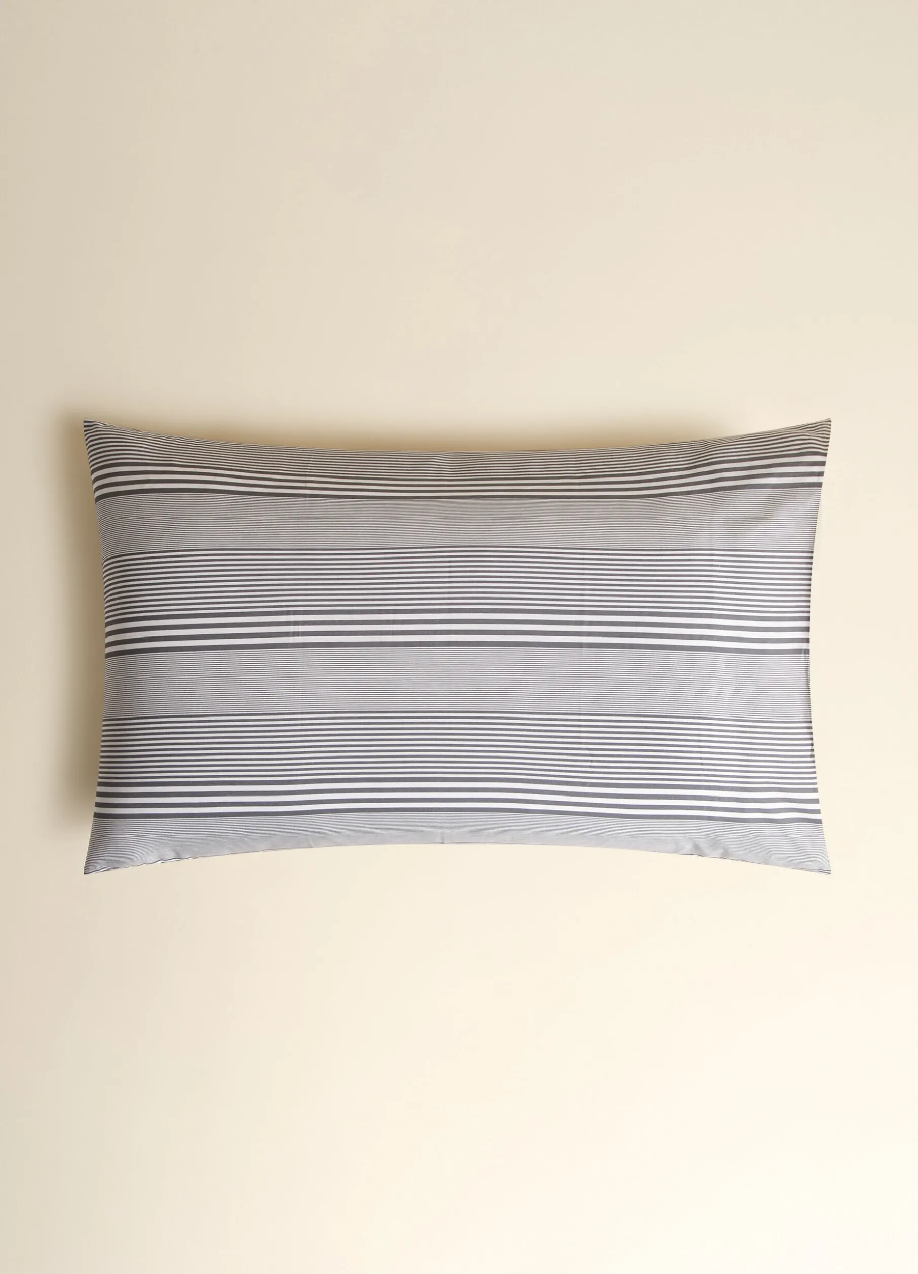 Federa in cotone a righe irregolari
