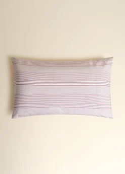 Federa in cotone a righe irregolari