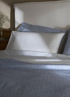 Federa in puro cotone con stampa floreale