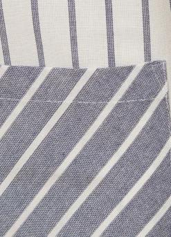Grembiule a righe in puro cotone