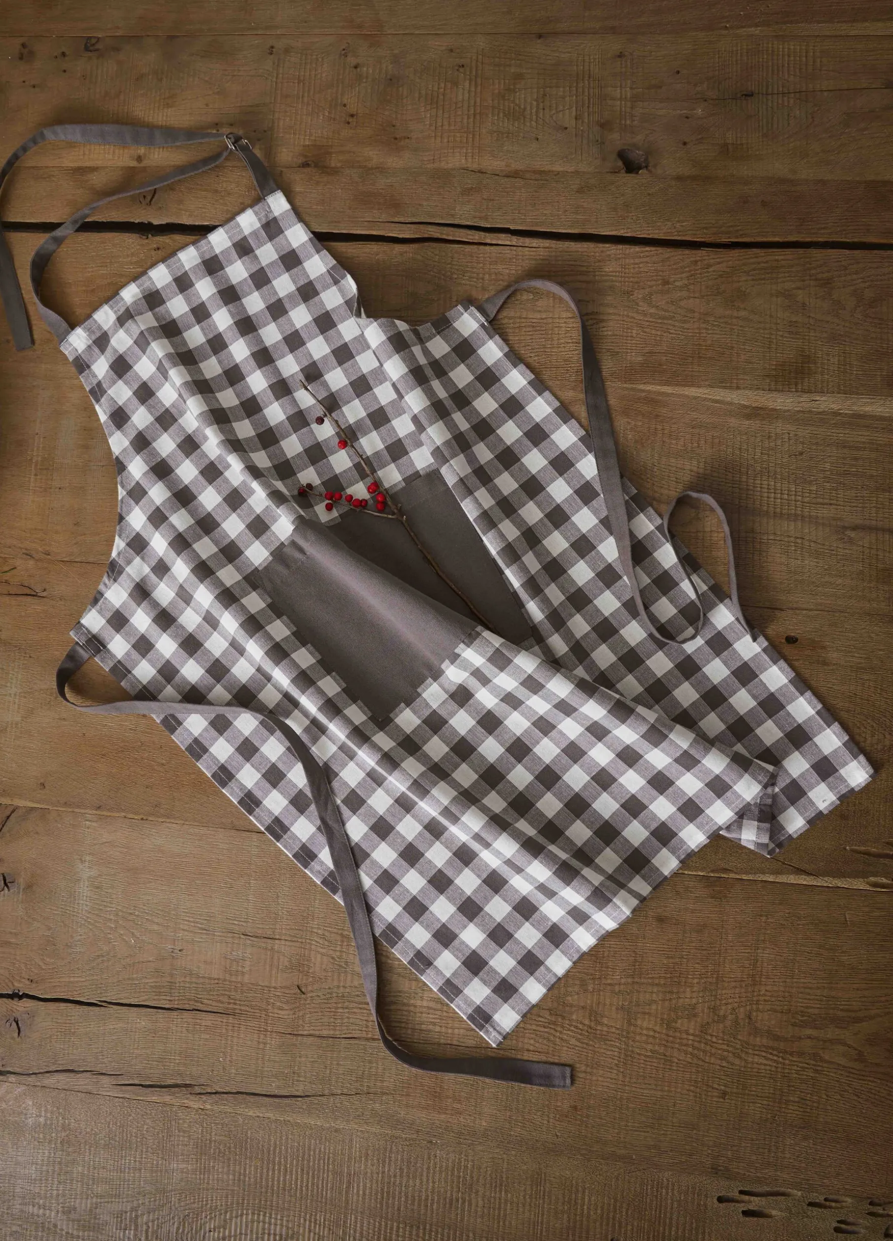 Grembiule in cotone a quadretti