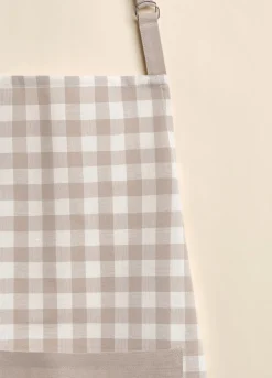 Grembiule in cotone a quadretti