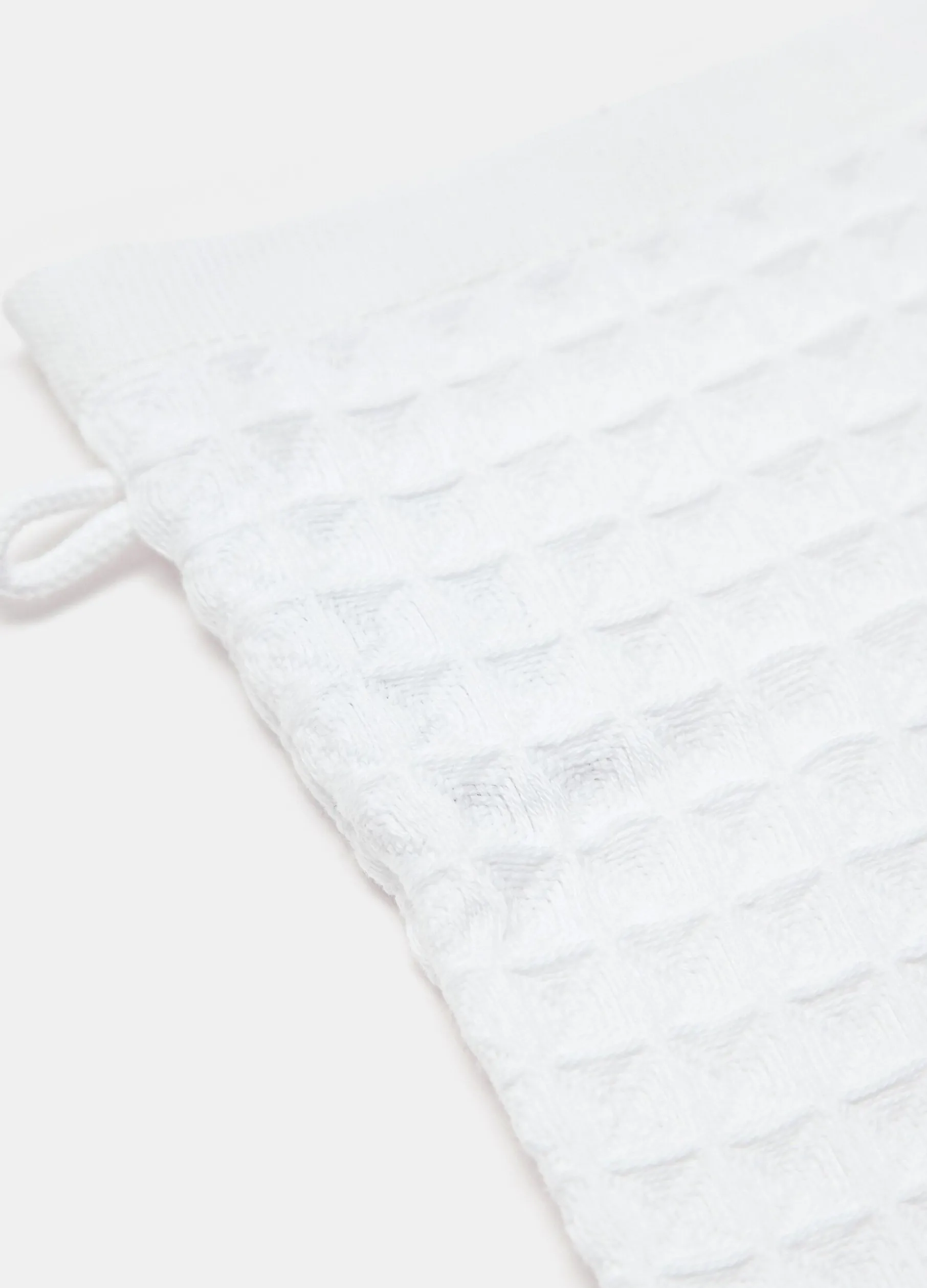 Guanto da bagno a nido d'ape Made in Portogallo