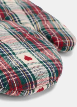 Guanto da forno in cotone con motivo cuori