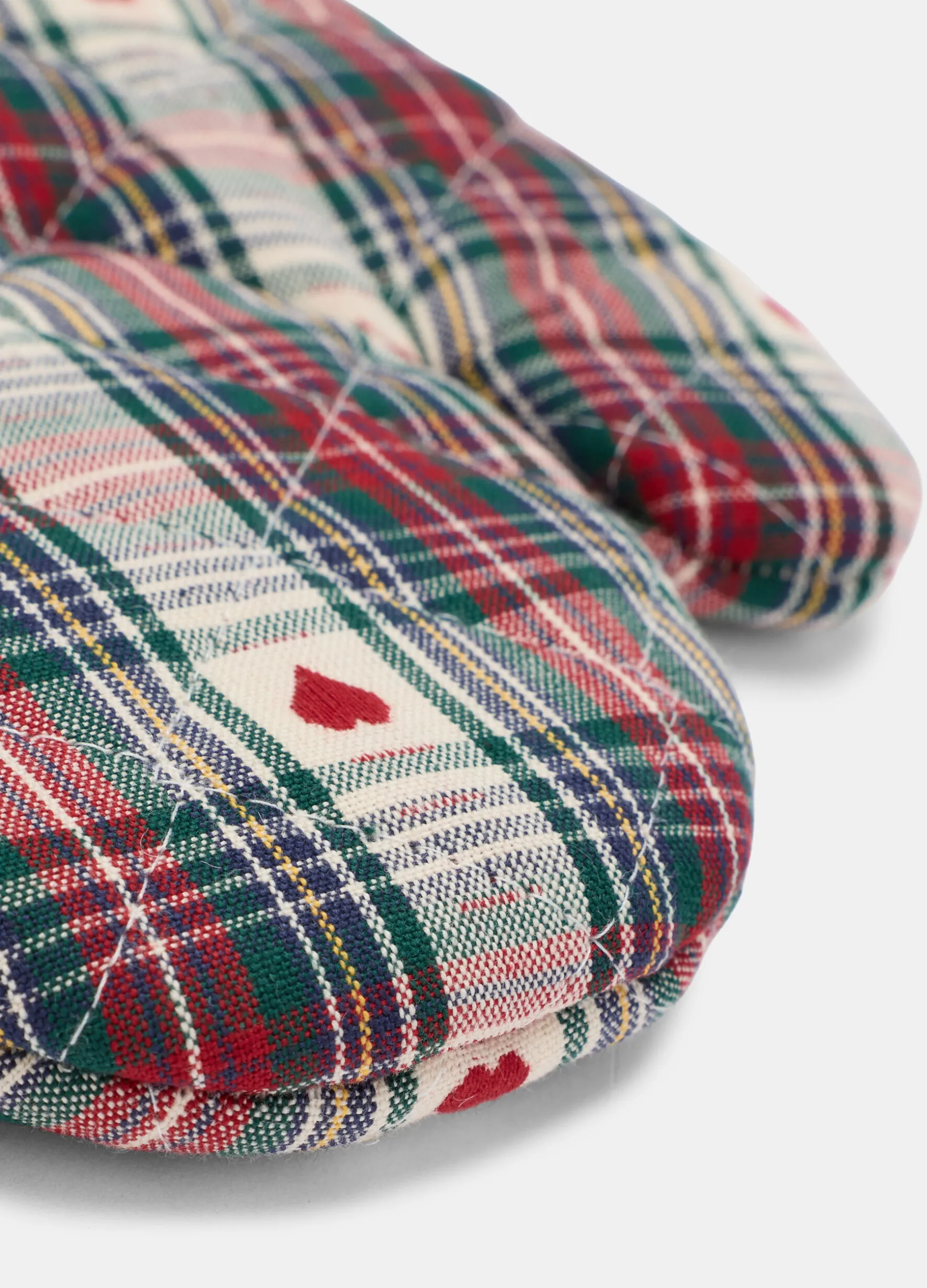 Guanto da forno in cotone con motivo cuori