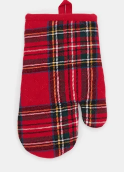 Guanto da forno in cotone a quadri