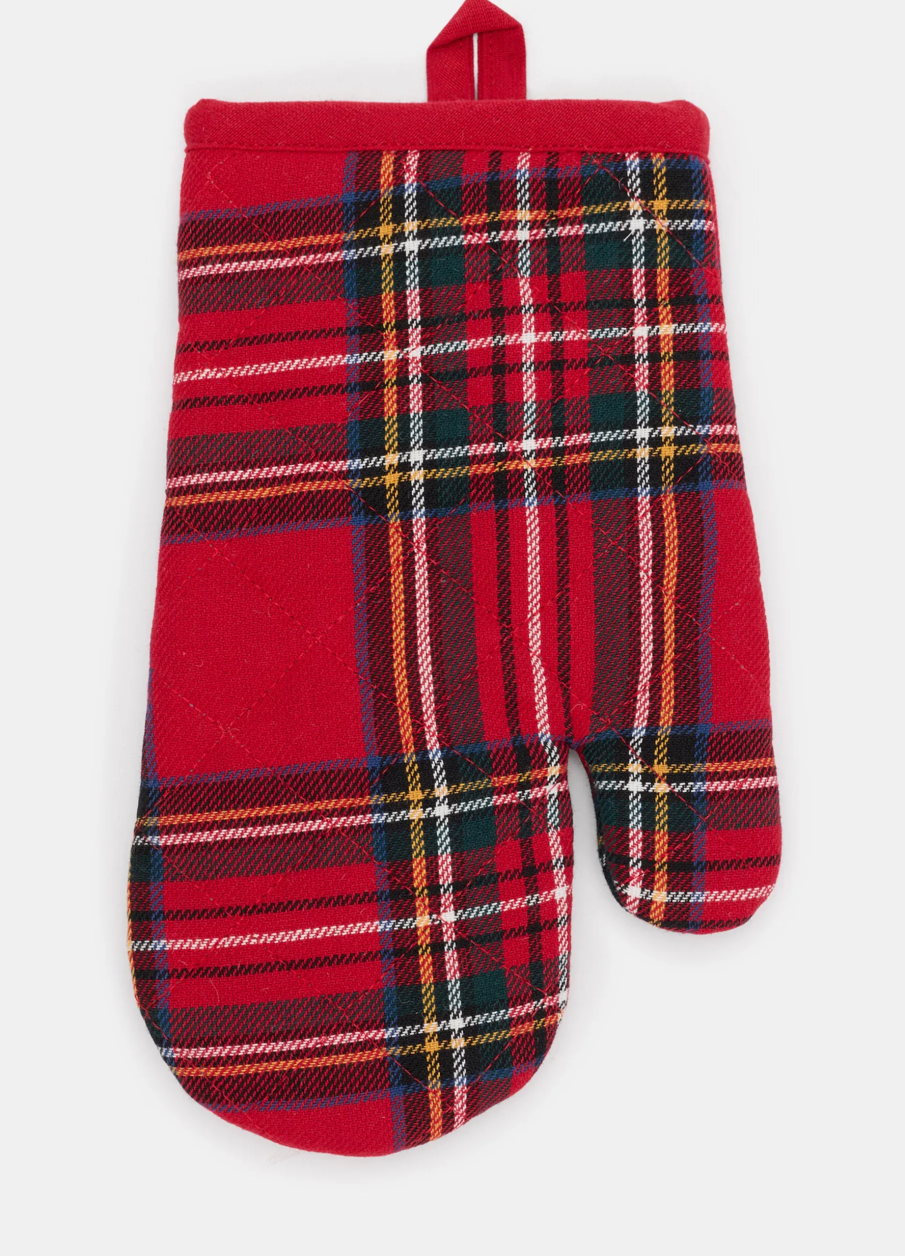 Guanto da forno in cotone a quadri