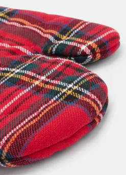 Guanto da forno in cotone a quadri