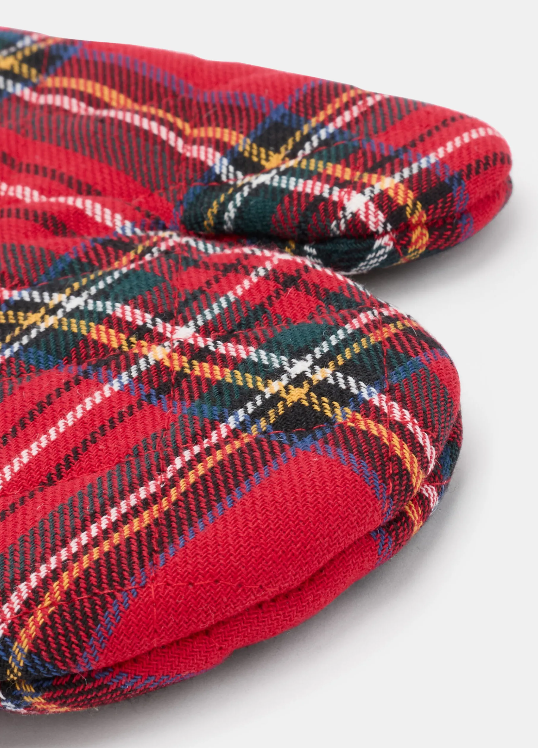 Guanto da forno in cotone a quadri