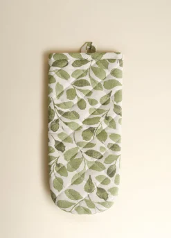 Guanto in puro cotone biologico a foliage