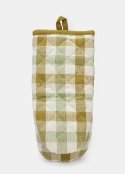 Guanto in puro cotone biologico a quadri