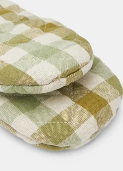 Guanto in puro cotone biologico a quadri