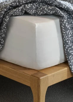 Lenzuola con angoli 1 piazza e mezza in puro cotone Made in Italy