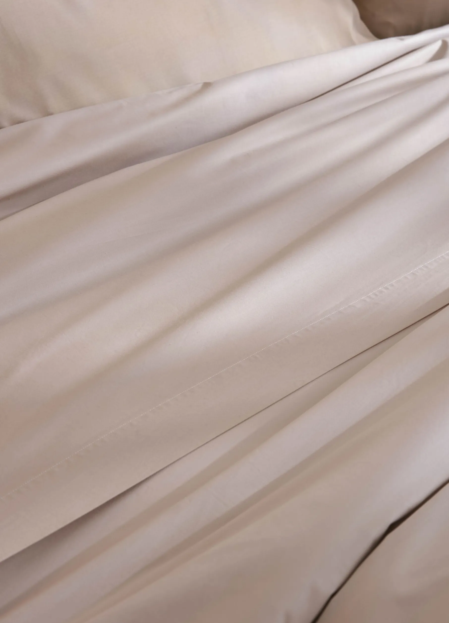 Lenzuolo a 2 piazze in percalle di cotone tc200 Made in Italy