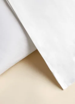 Lenzuolo a 2 piazze in raso di puro cotone tc225