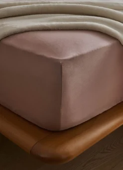 Lenzuolo con angoli a 2 piazze in raso di puro cotone tc221